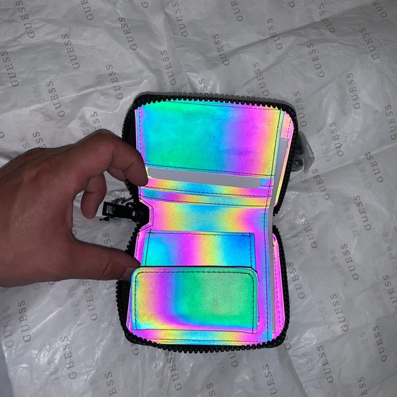Guess holographic zipper wallet. - Picture 9 of 15